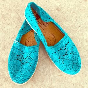 BOBS by Skechers Turquoise Flats